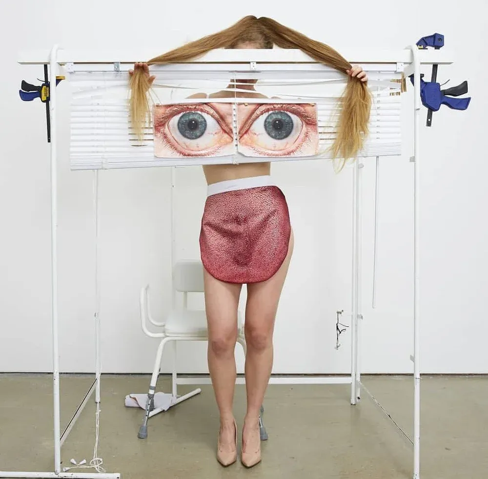 A still from the exhibition Underage Red by Rosie Gibbens