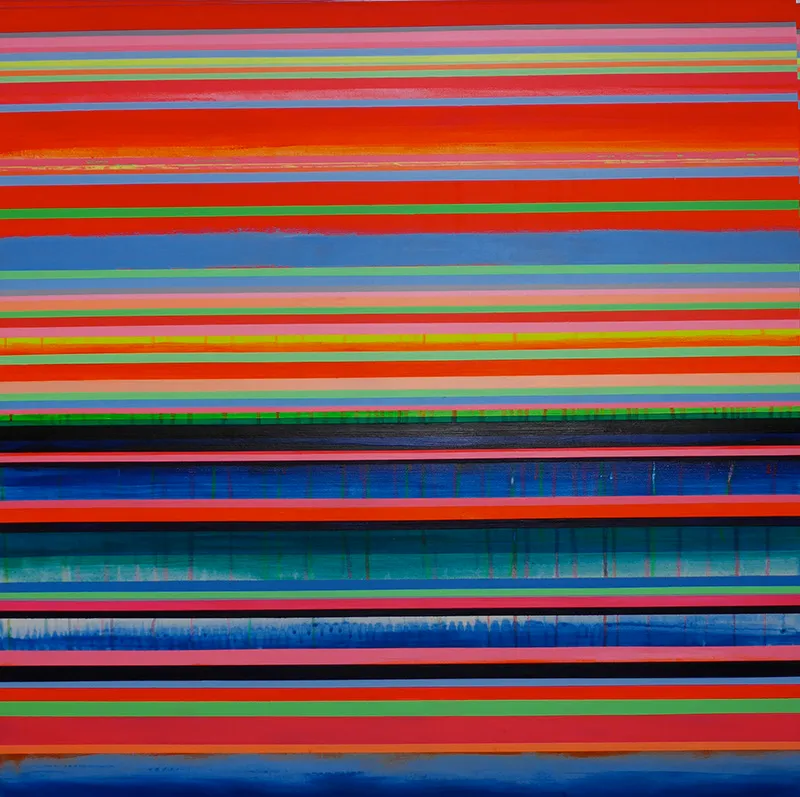 Colin Drysdale, line painting