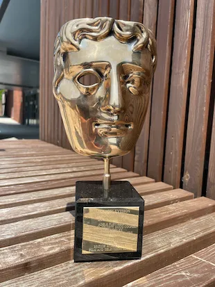 The BAFTA trophy won by Adele Fletcher