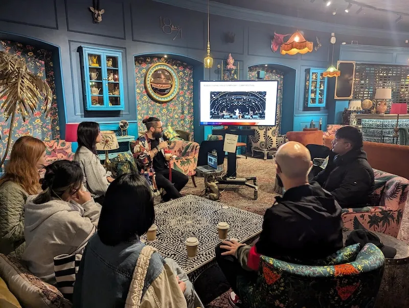 Students picthing their ideas at the Royal Albert Hall