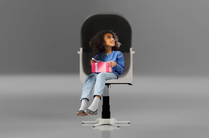 A chair design by Nathan Spiers for children with autism