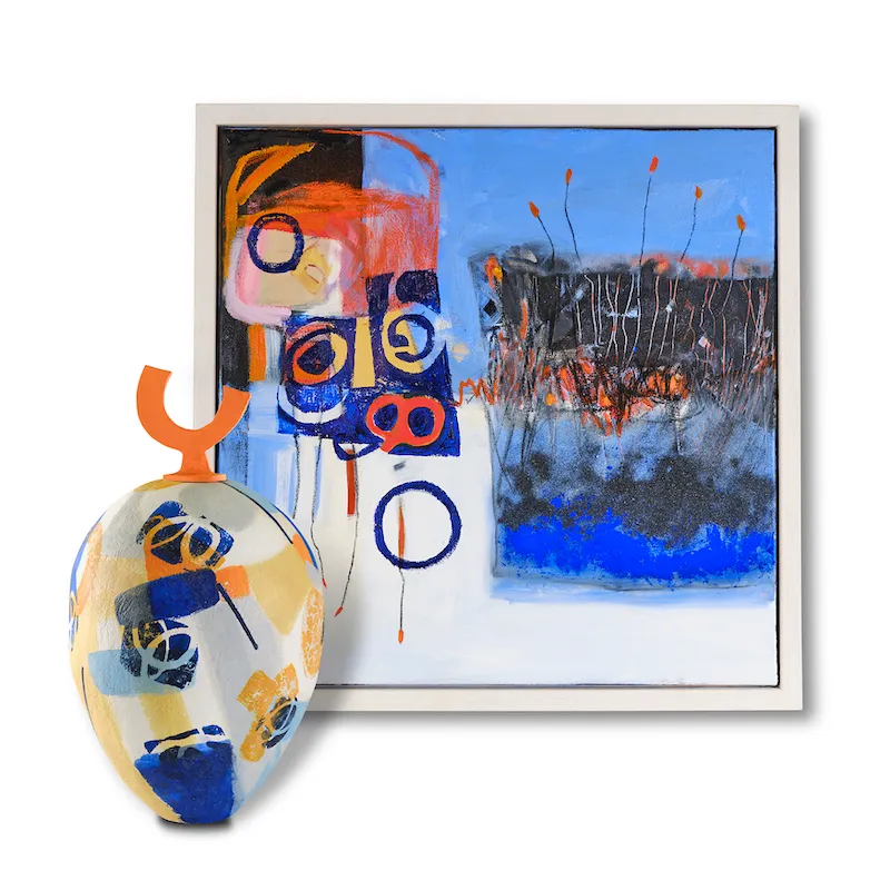 A ceramics art piece by MA student Jan Dagley