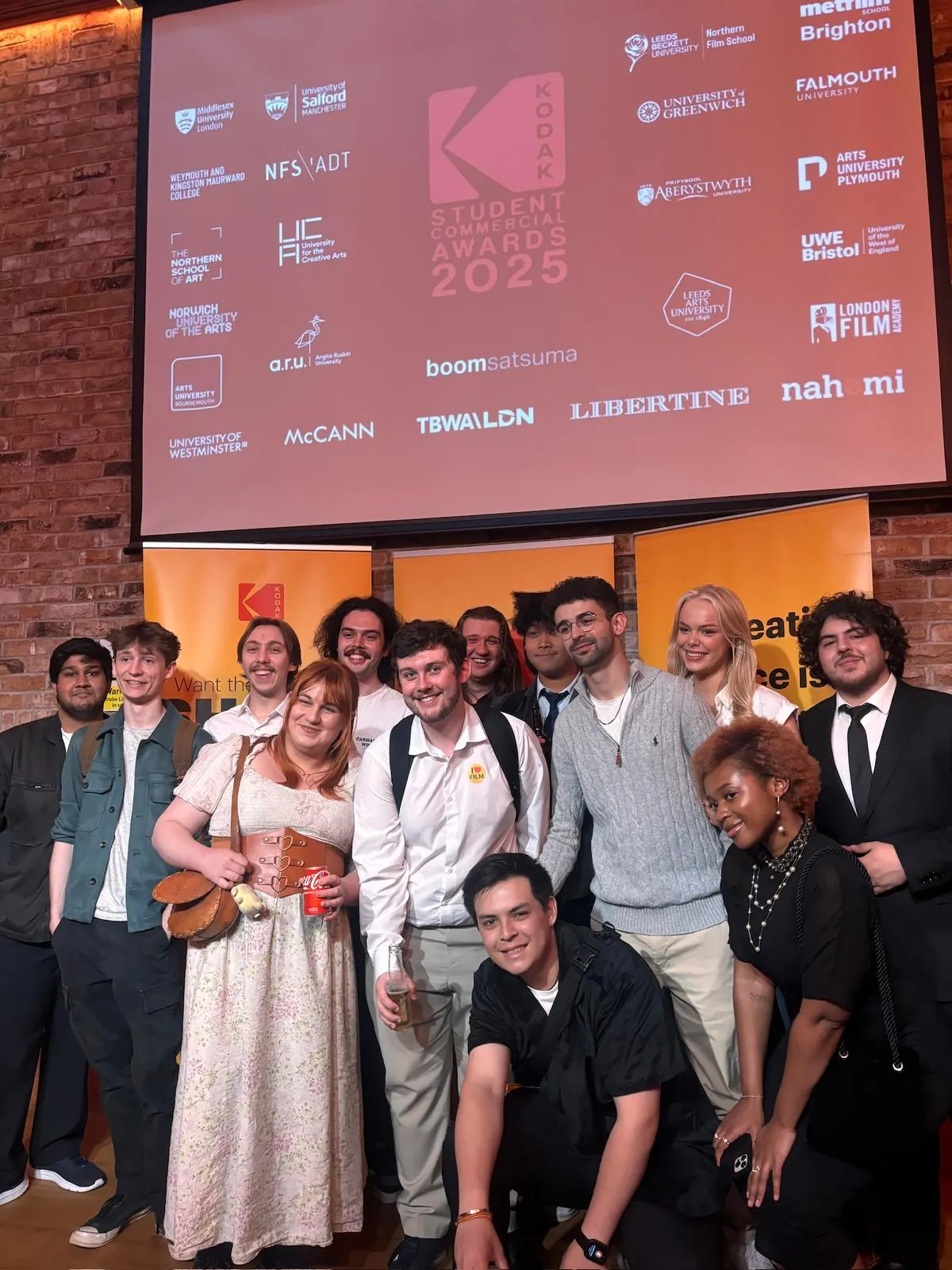 UCA students at the Kodak/NAHEMI Commercial Awards