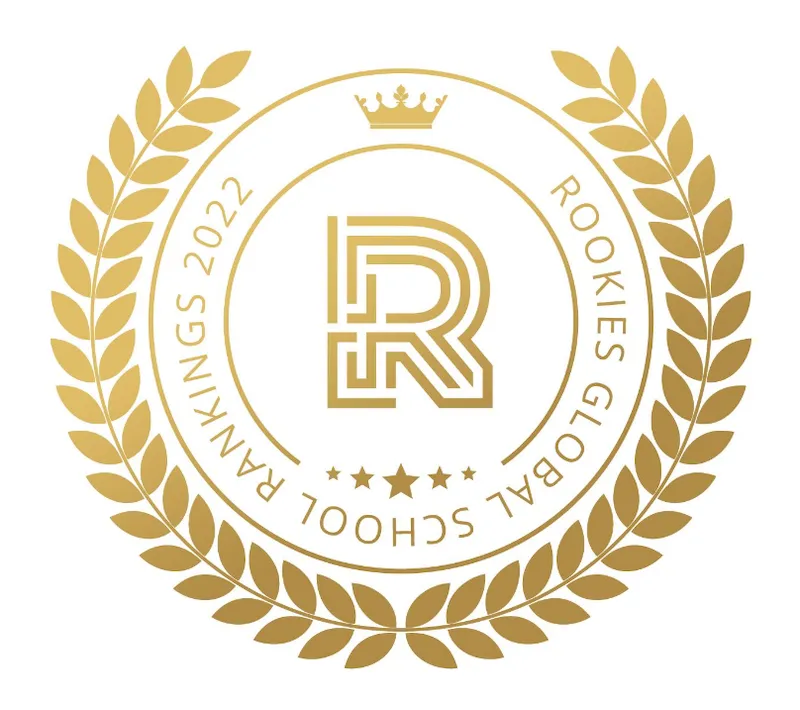 The Rookies ranking global top 50 logo in gold