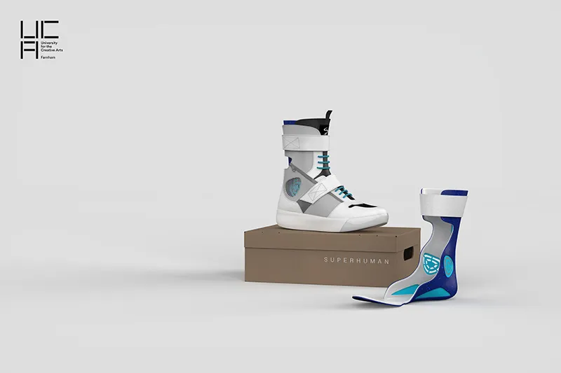 The 'Superhuman Shoe' designed by UCA student Anna Lis