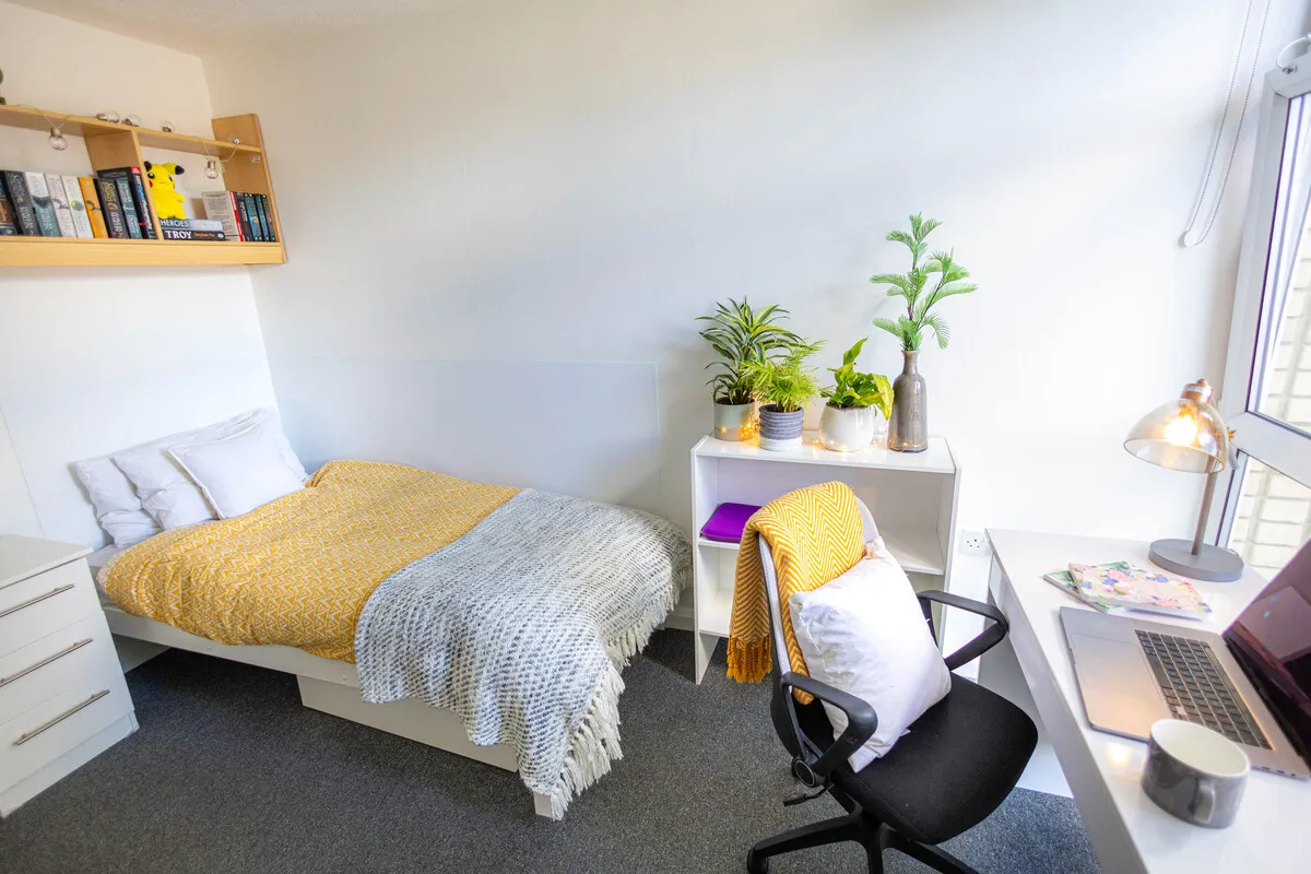 Bedroom, Ian Dury House Accommodation, UCA Canterbury