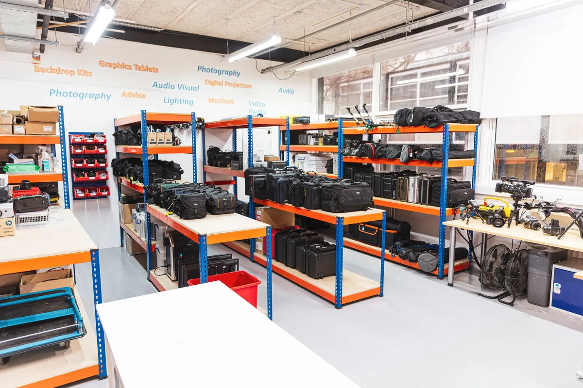 Interior of the Equipment Hire Department