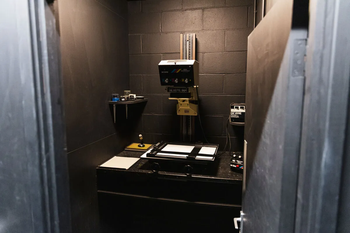 Interior of the Colour Darkrooms