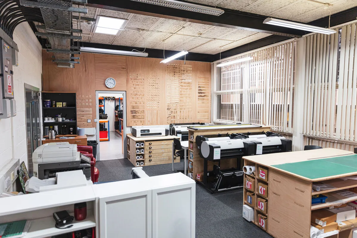 Interior of the Print Bureau