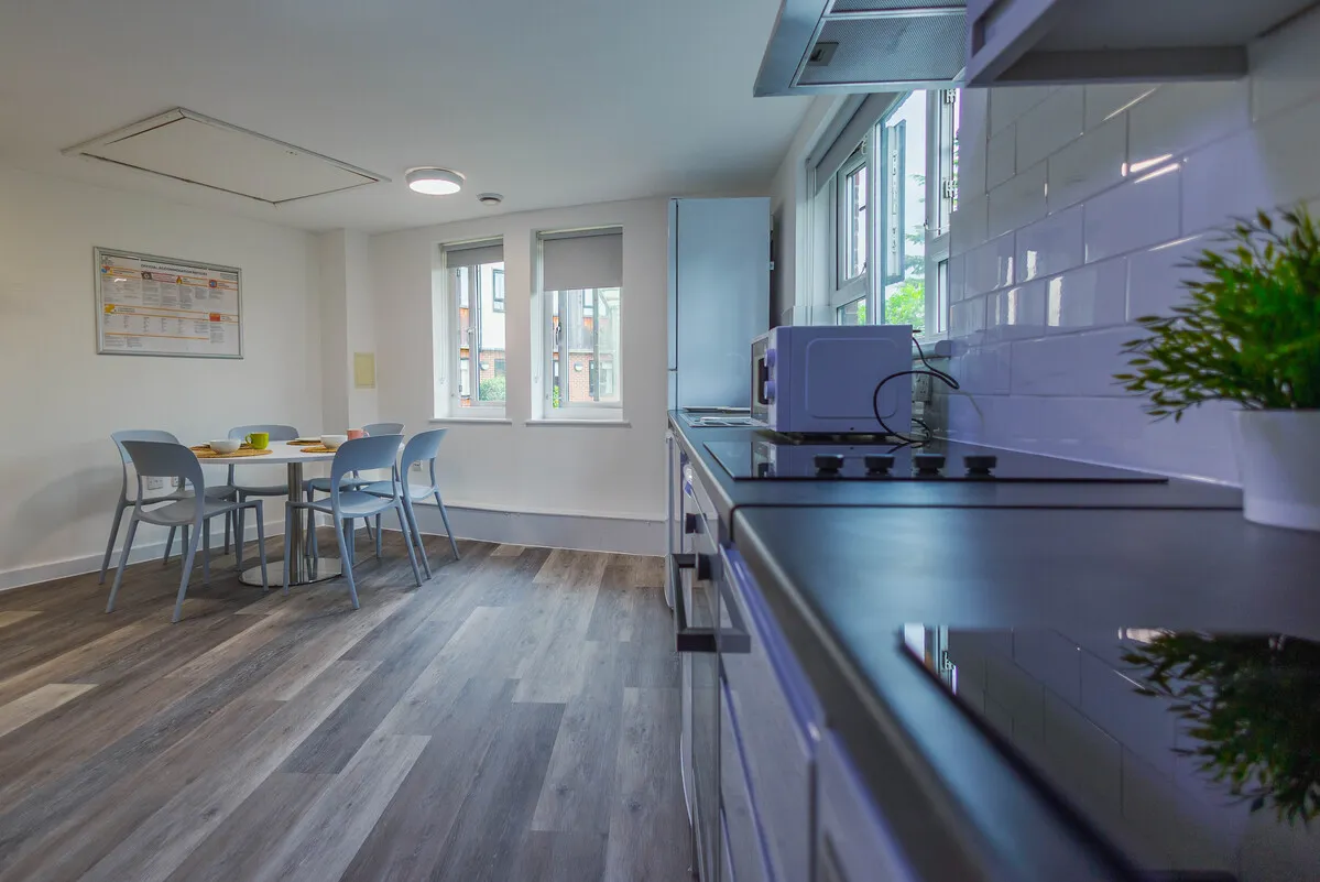 Kitchen, Wilberforce Court Accommodation, Epsom