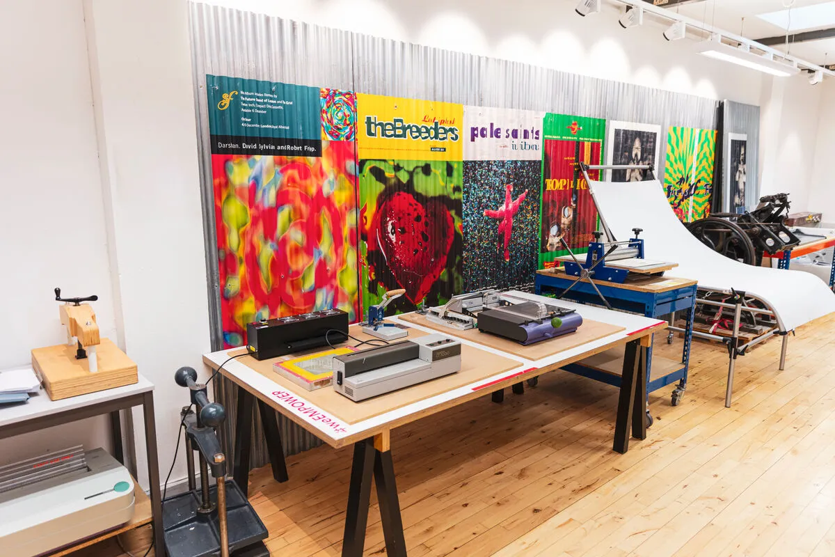 Interior of the Bookbinding Area