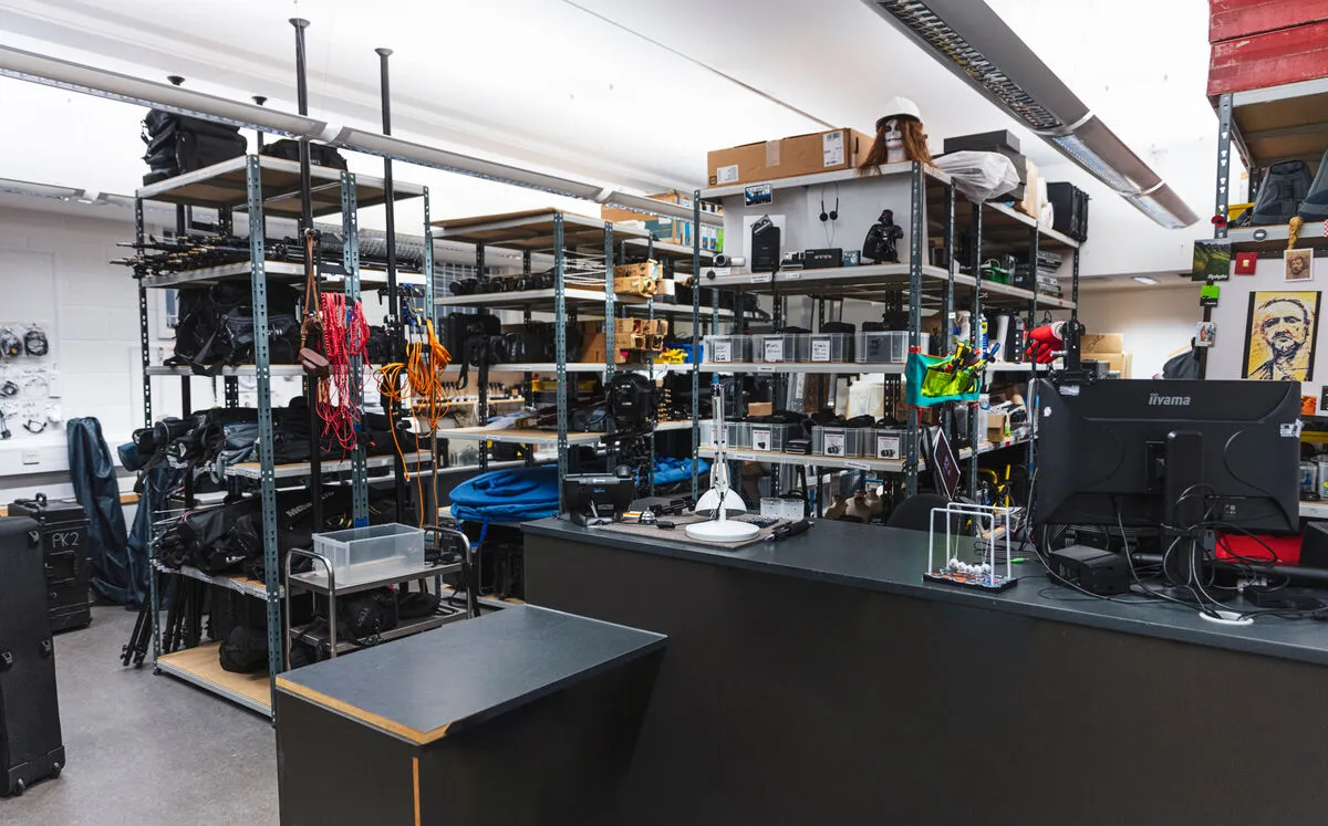 Interior of the Equipment Hire Department