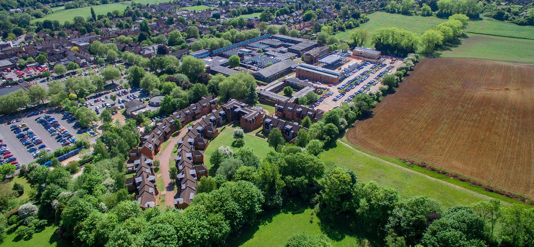 Aerial view of UCA Farnham