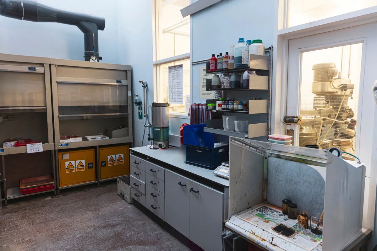 Interior of the Chemical and Enamel Room