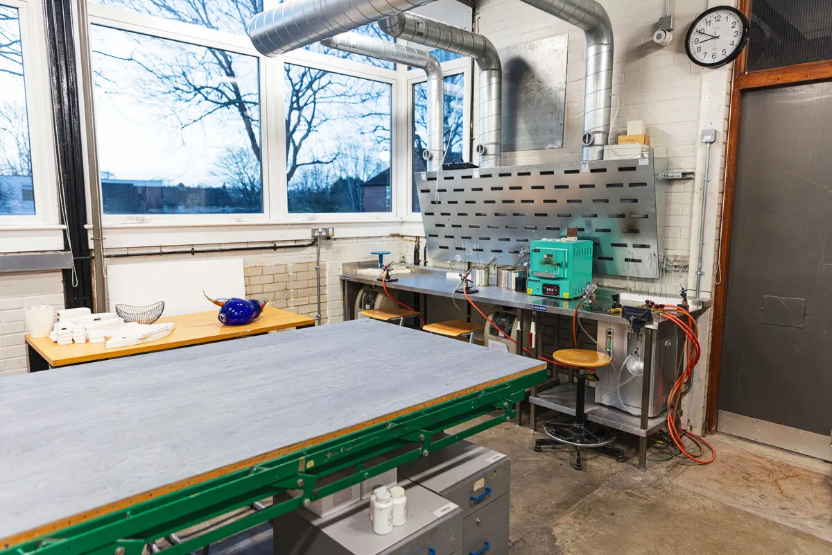 Interior of the Glass Cutting Room