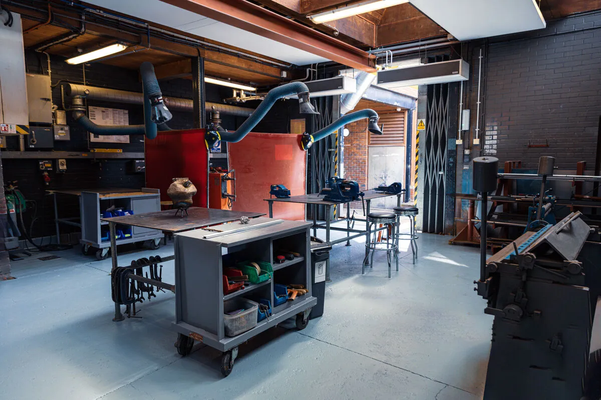 Interior of Metals workshop