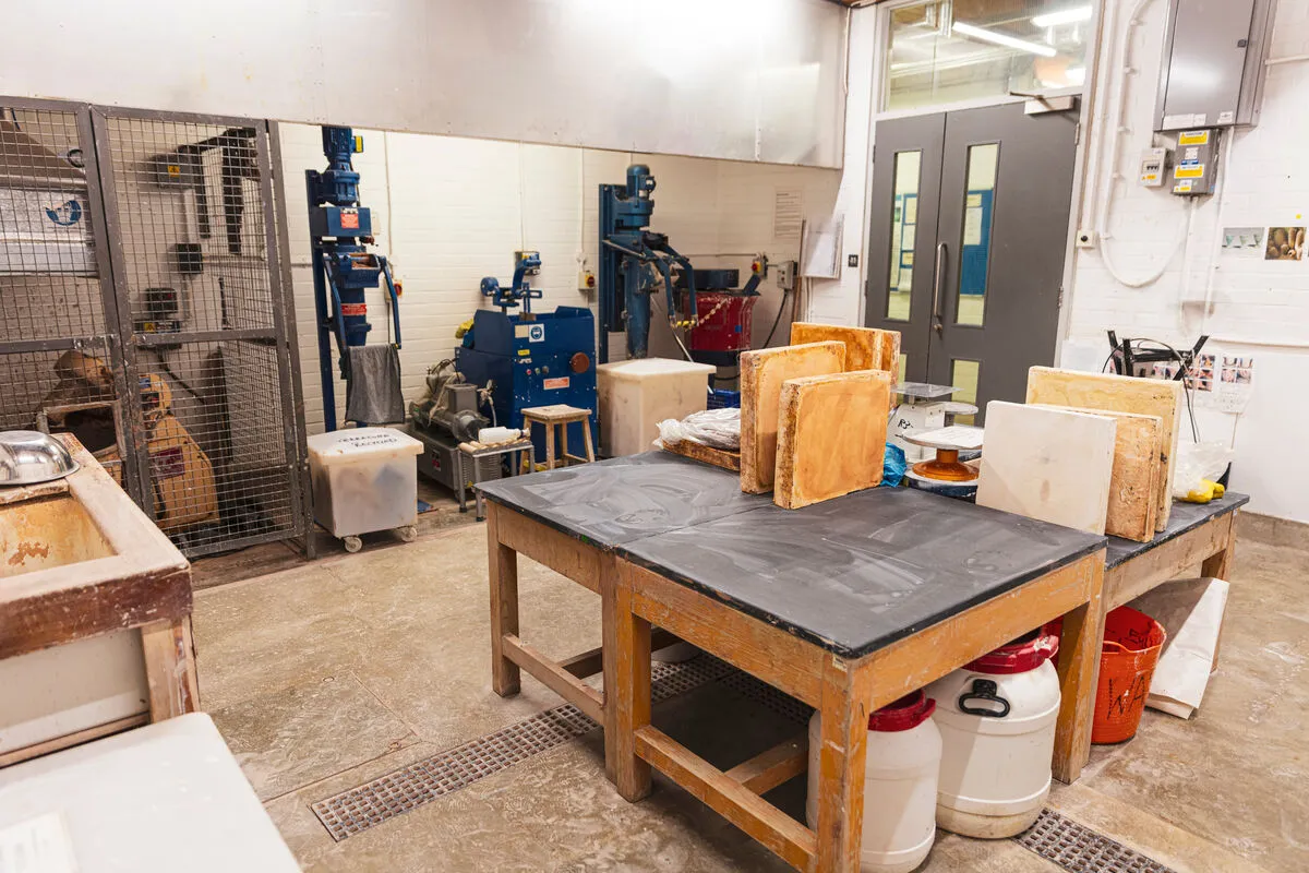 Interior of the Ceramics Throwing Room
