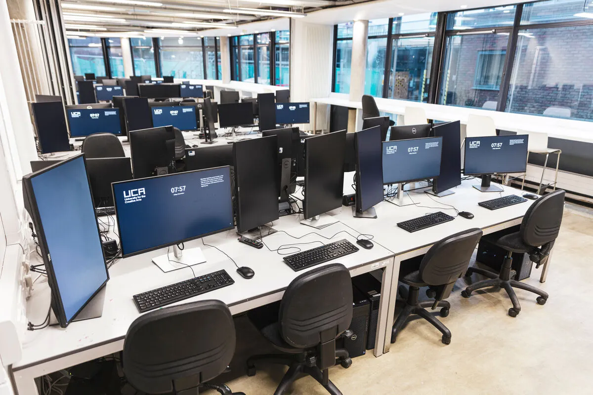 Interior of a Computer Science IT Studio