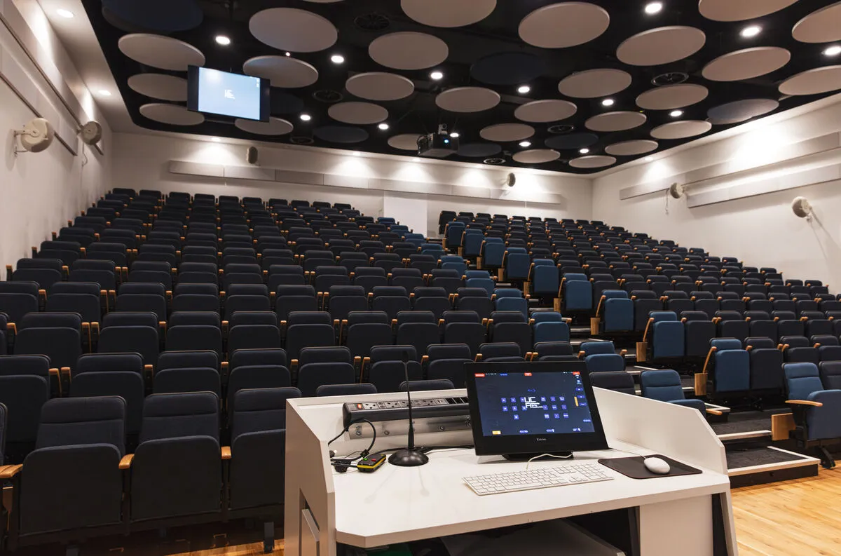 Interior of a lecture theatre