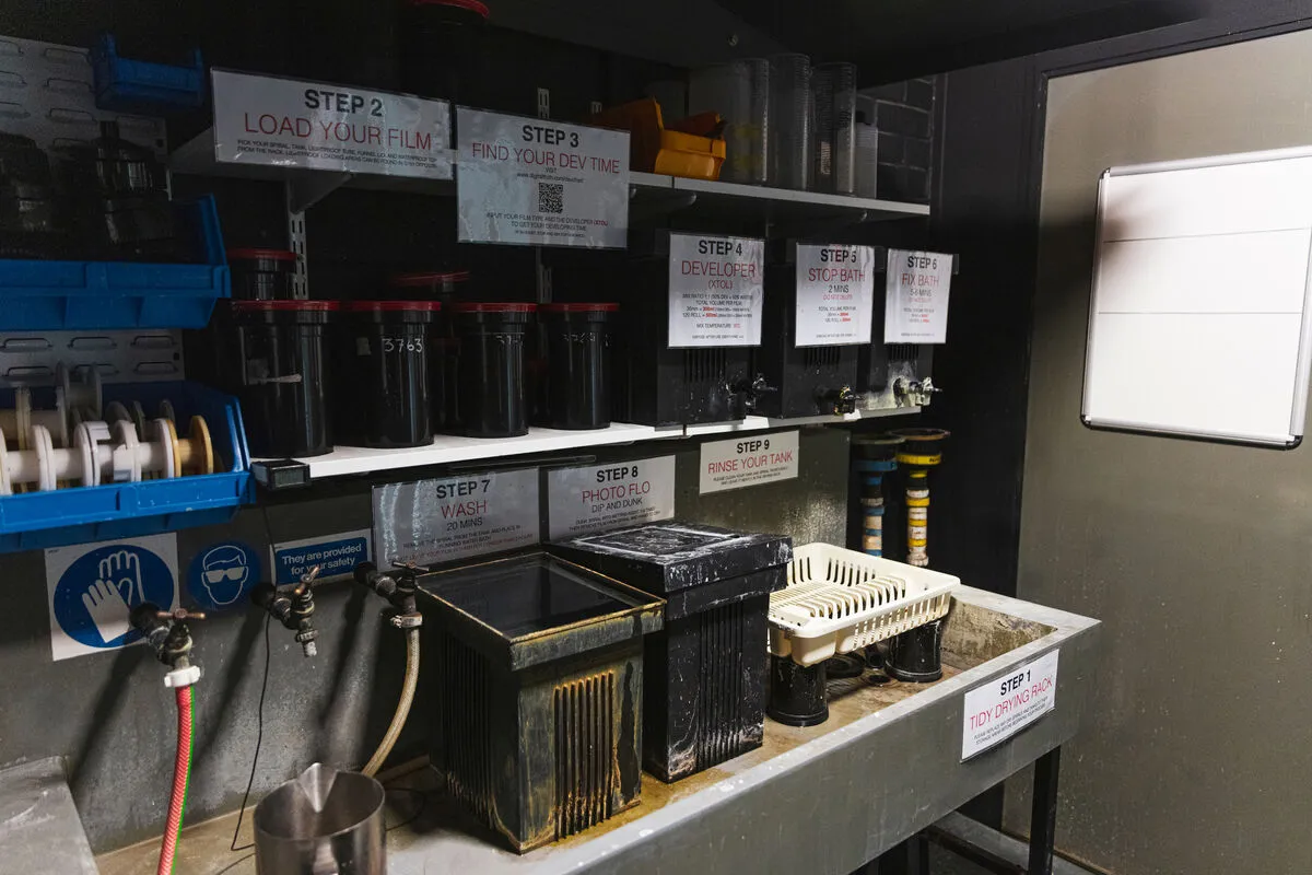 Interior of the Black & White Small Tank Dev