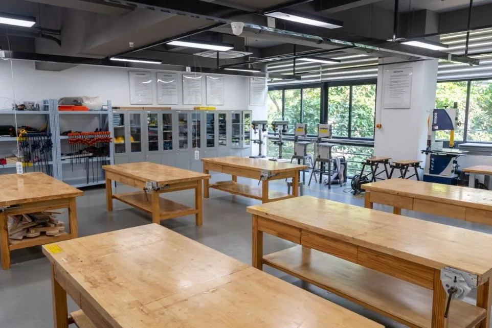 The design model making studio at the ICI campus