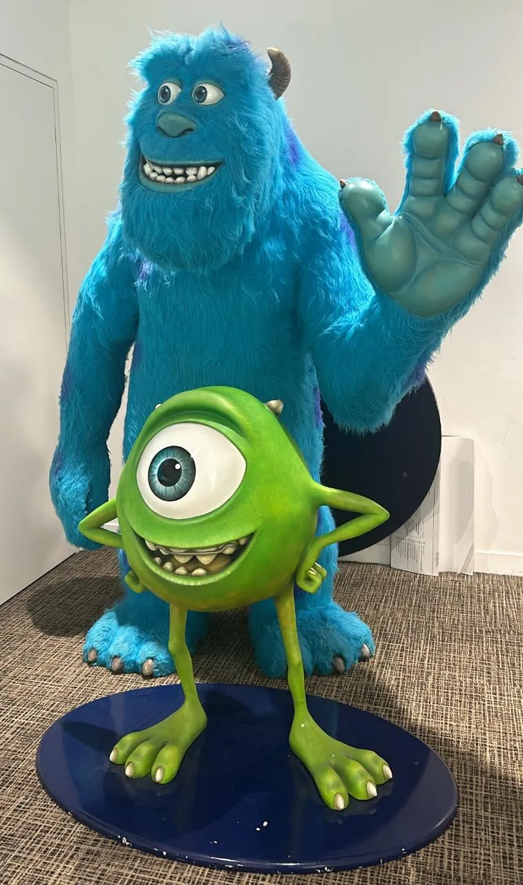 Monsters Inc statues