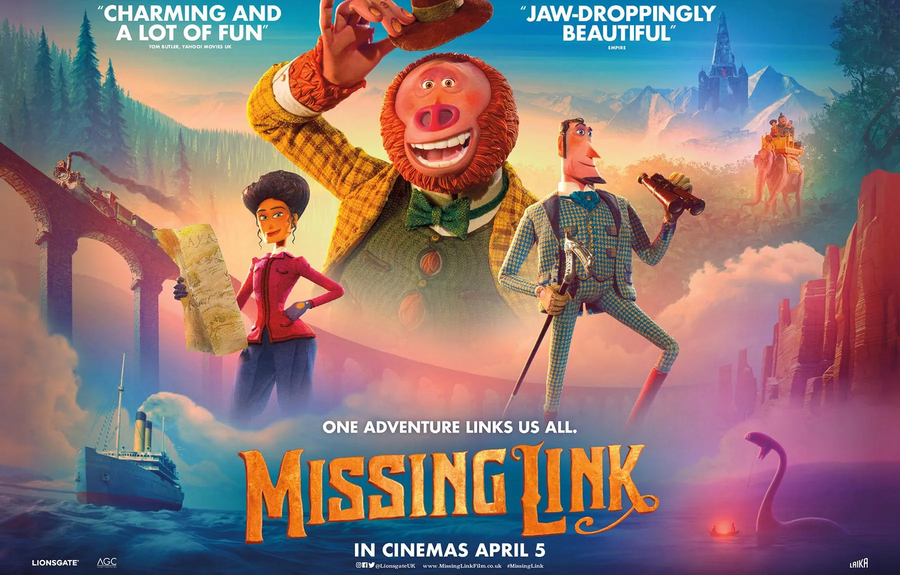 'Missing Link' film poster courtesy of Lionsgate