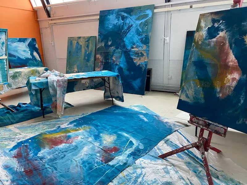 UCA illustration studios. Behind the scenes filming of Heartstopper Season 2.