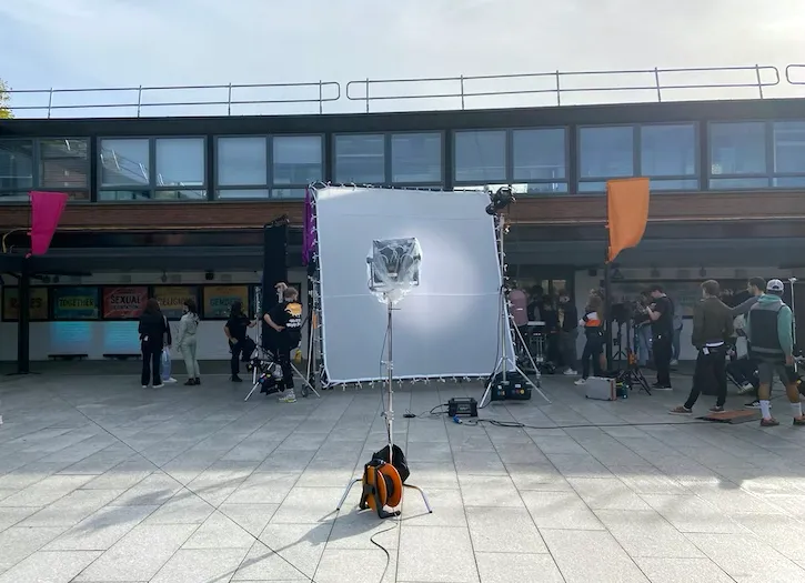 Behind the scenes filming. Heartstopper Season 2