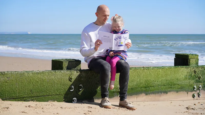 Author, Dominic Brancaleone and his daughter