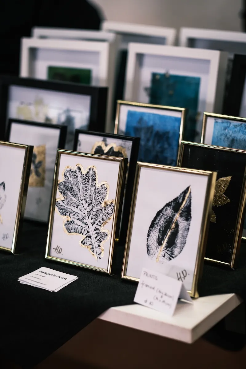 Happy Gel Print Art by Heike Nwagbo