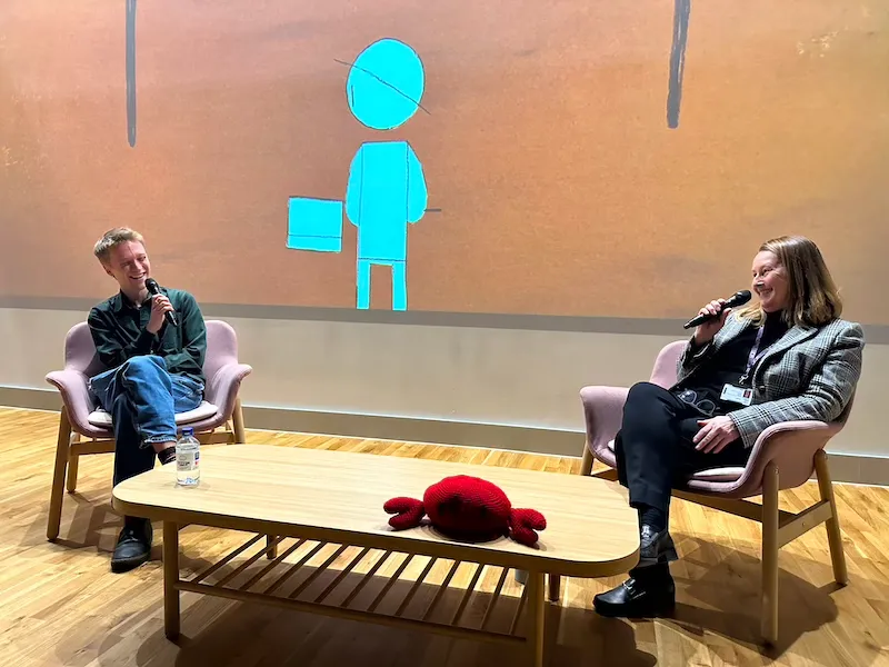 Ross Stringer screening Crab Day at UCA