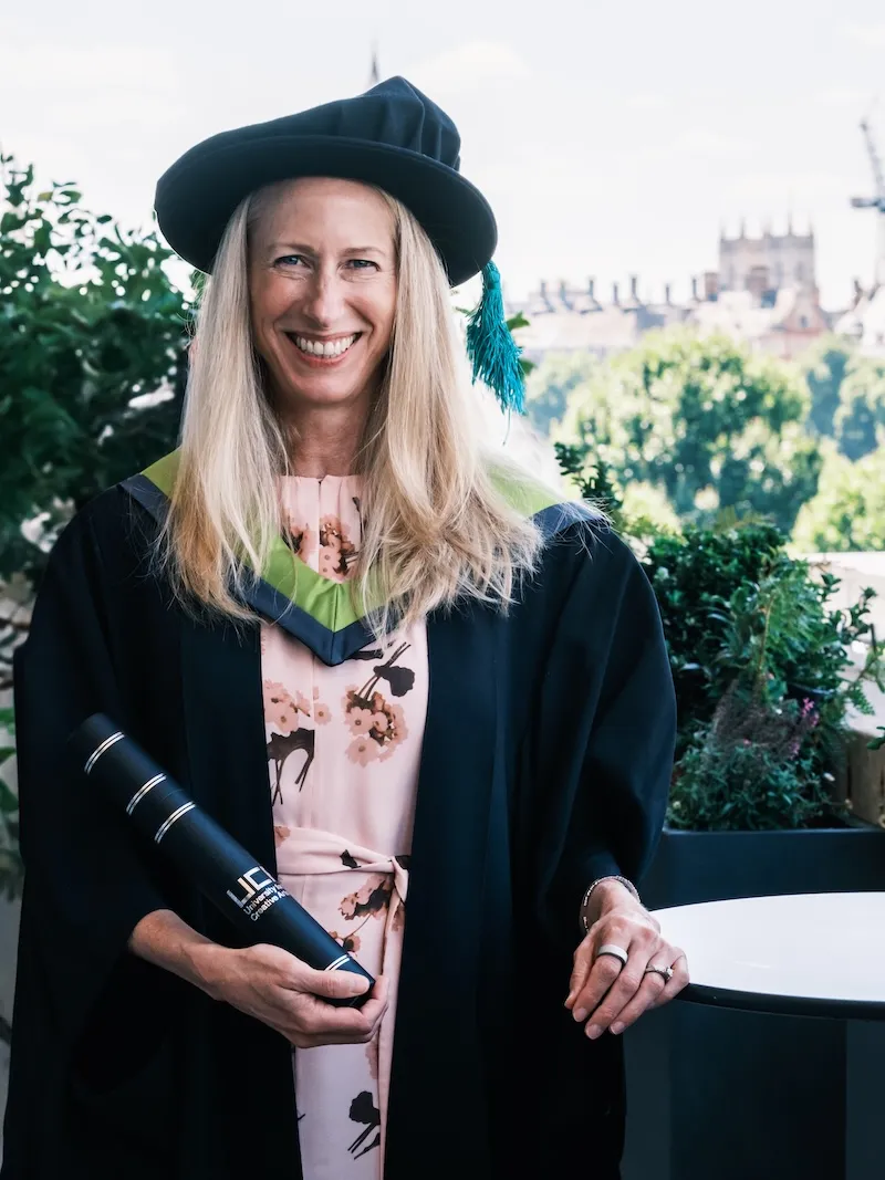 Dana Strong receives Honorary Doctorate from the University for the Creative Arts