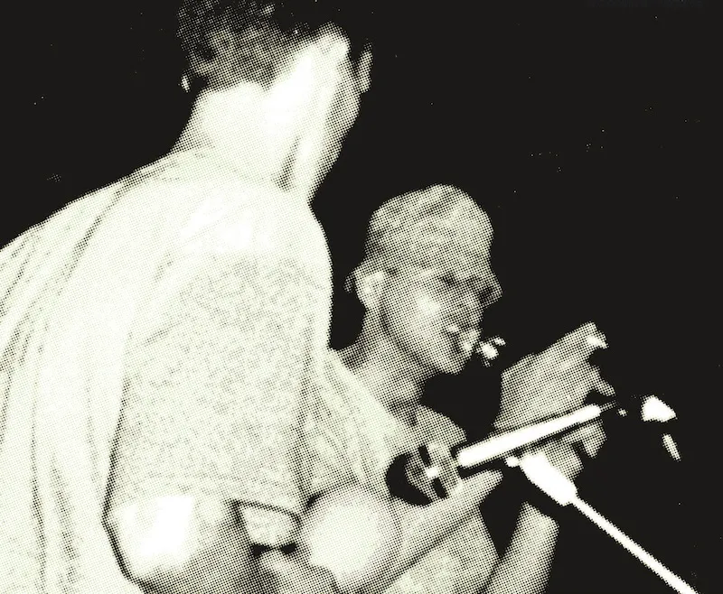 Happy Mondays at the Buzz Club, West End Centre. 3 July 1987. Photo by Philip Hutchinson