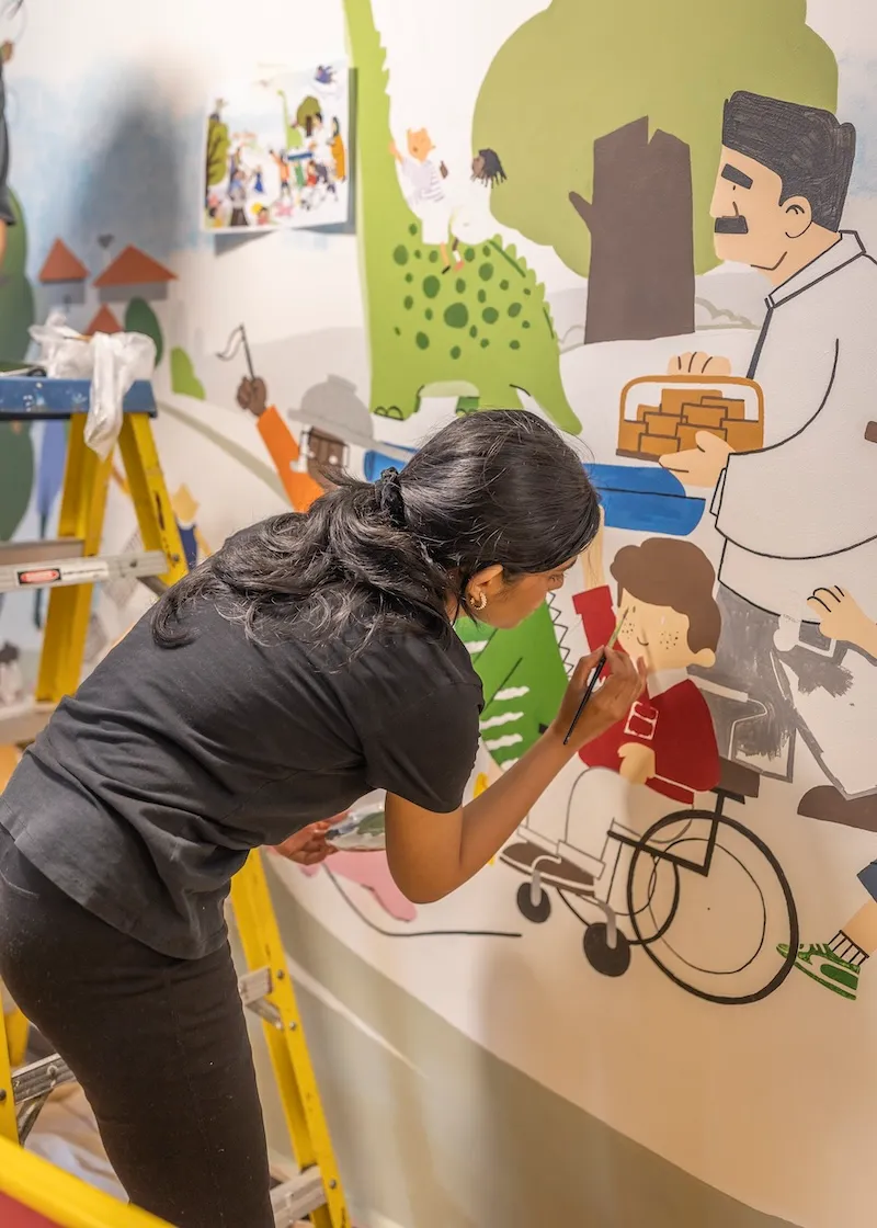 Mural by On Ruengworadakul and Reshma Vattackal Sures