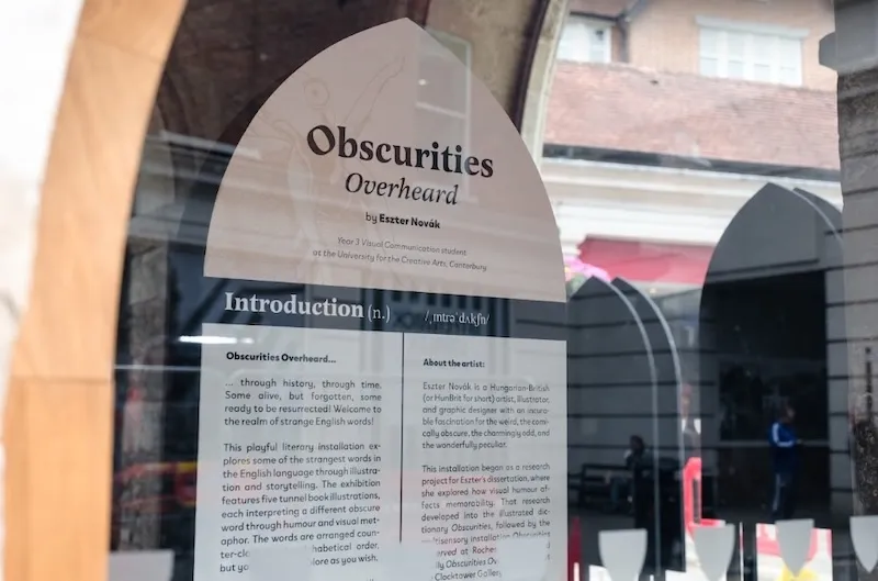 UCA X Obscurities Overheard at Clocktower Gallery in Canterbury