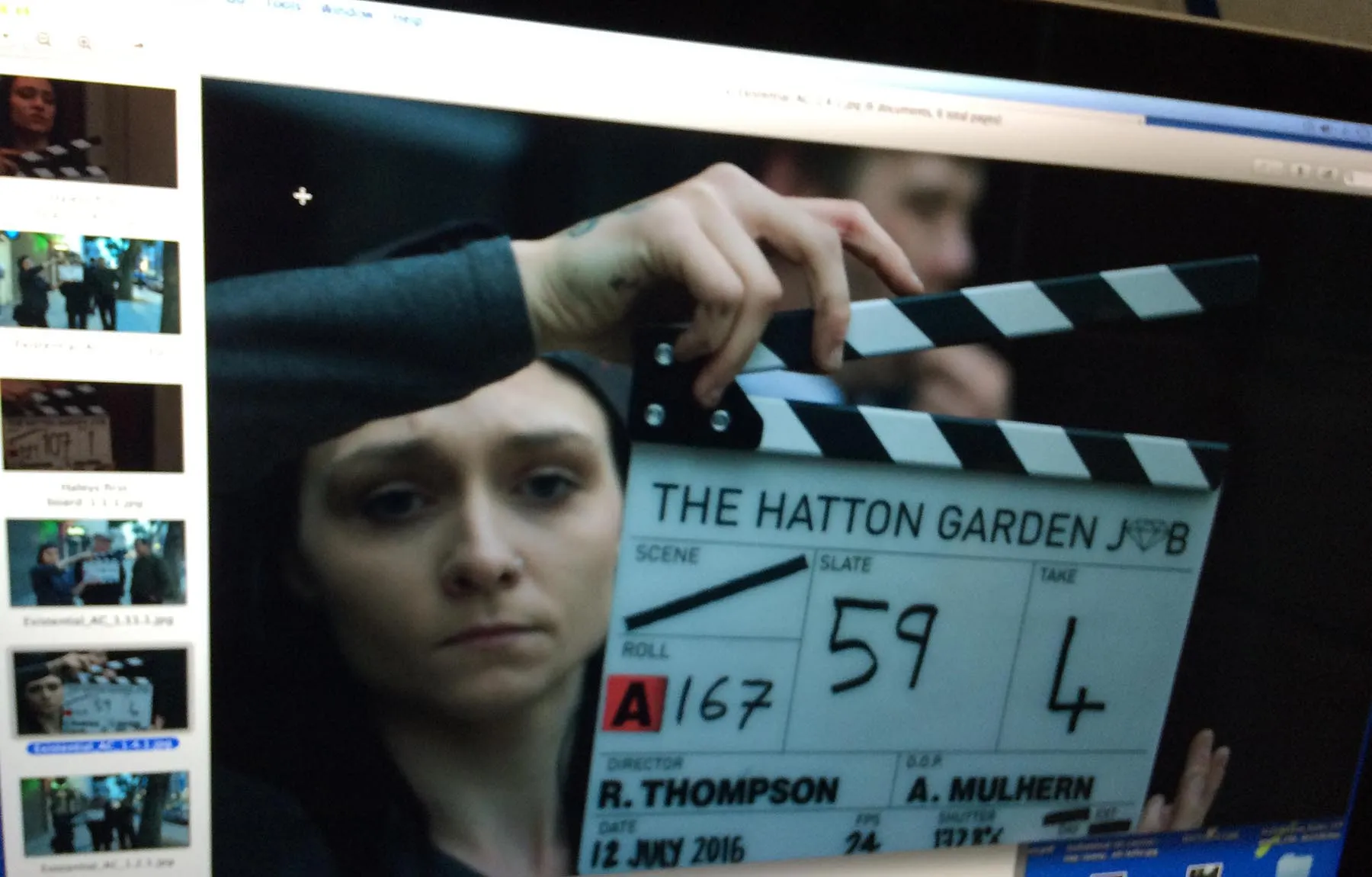 Hayley Dickinson Film Graduate on Set