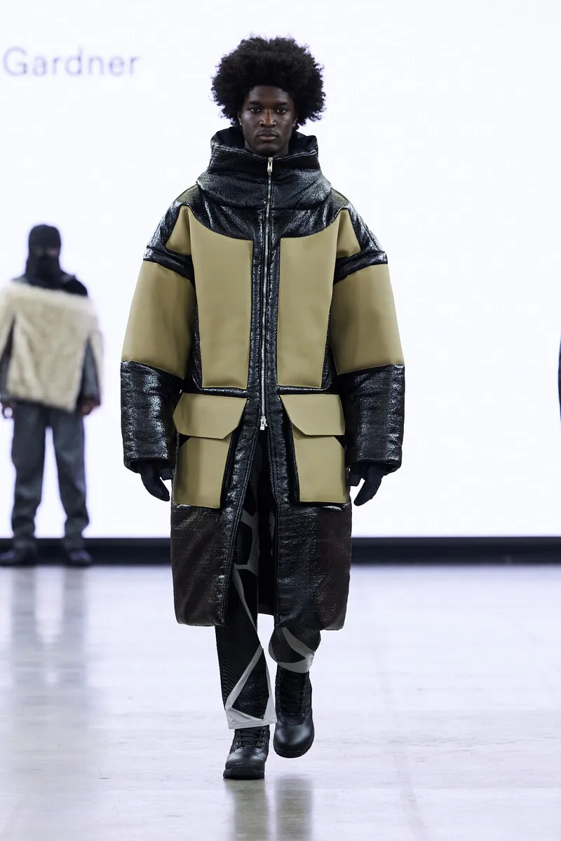 Graduate Fashion Week model on the catwalk