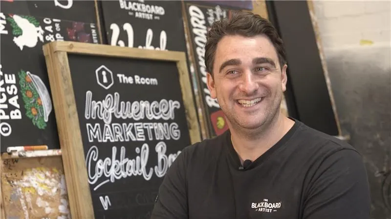 Michael Tilley talking about his graphic design degree