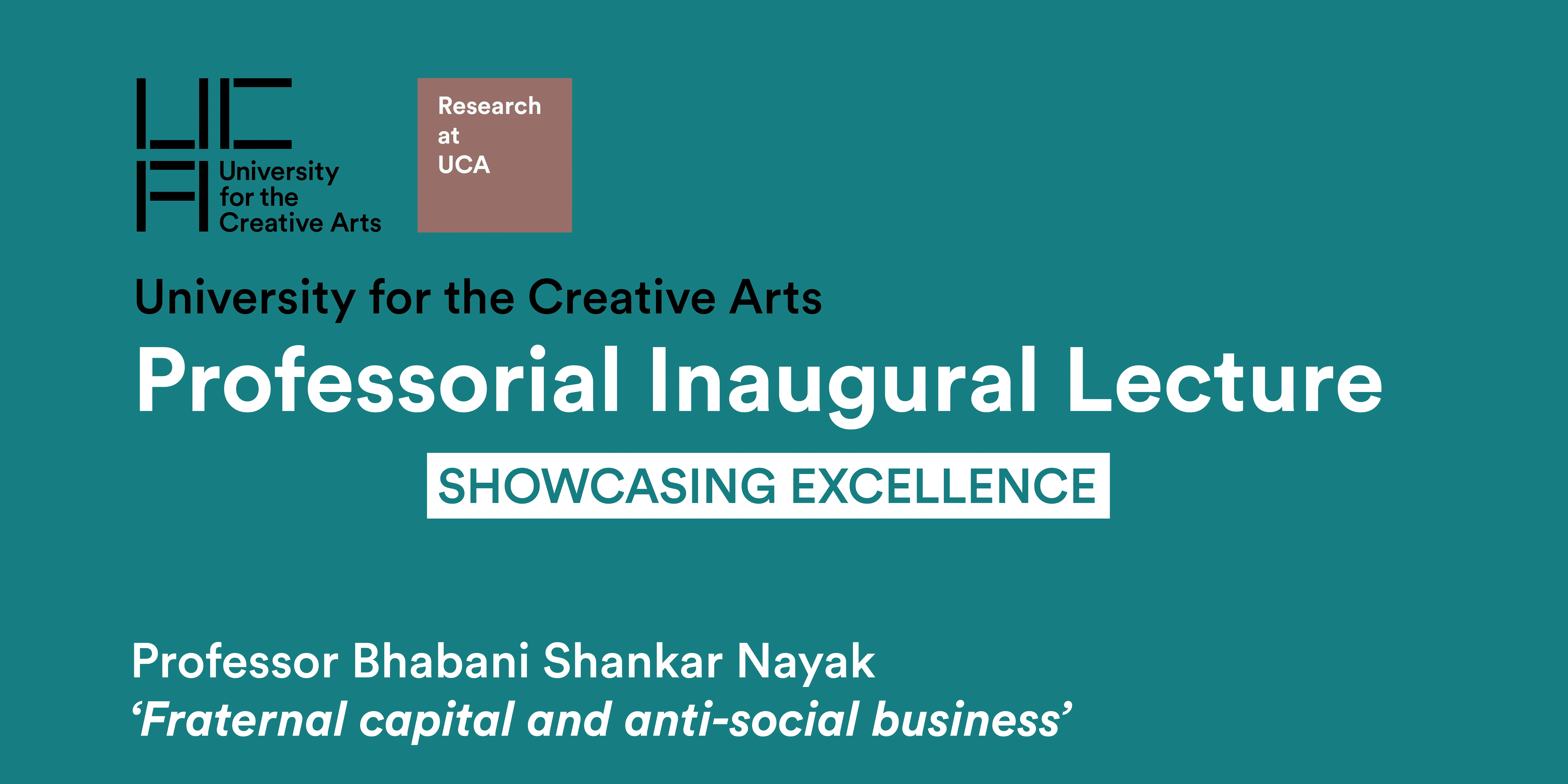 Prof Bhabani Shankar Nayak inaugural lecture: fraternal capital and anti-social business