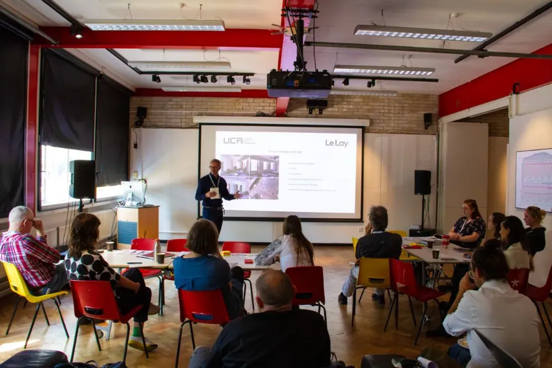 Discussion at the Heritage Homes event