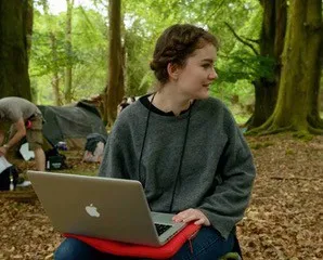 Lucy Noble on location