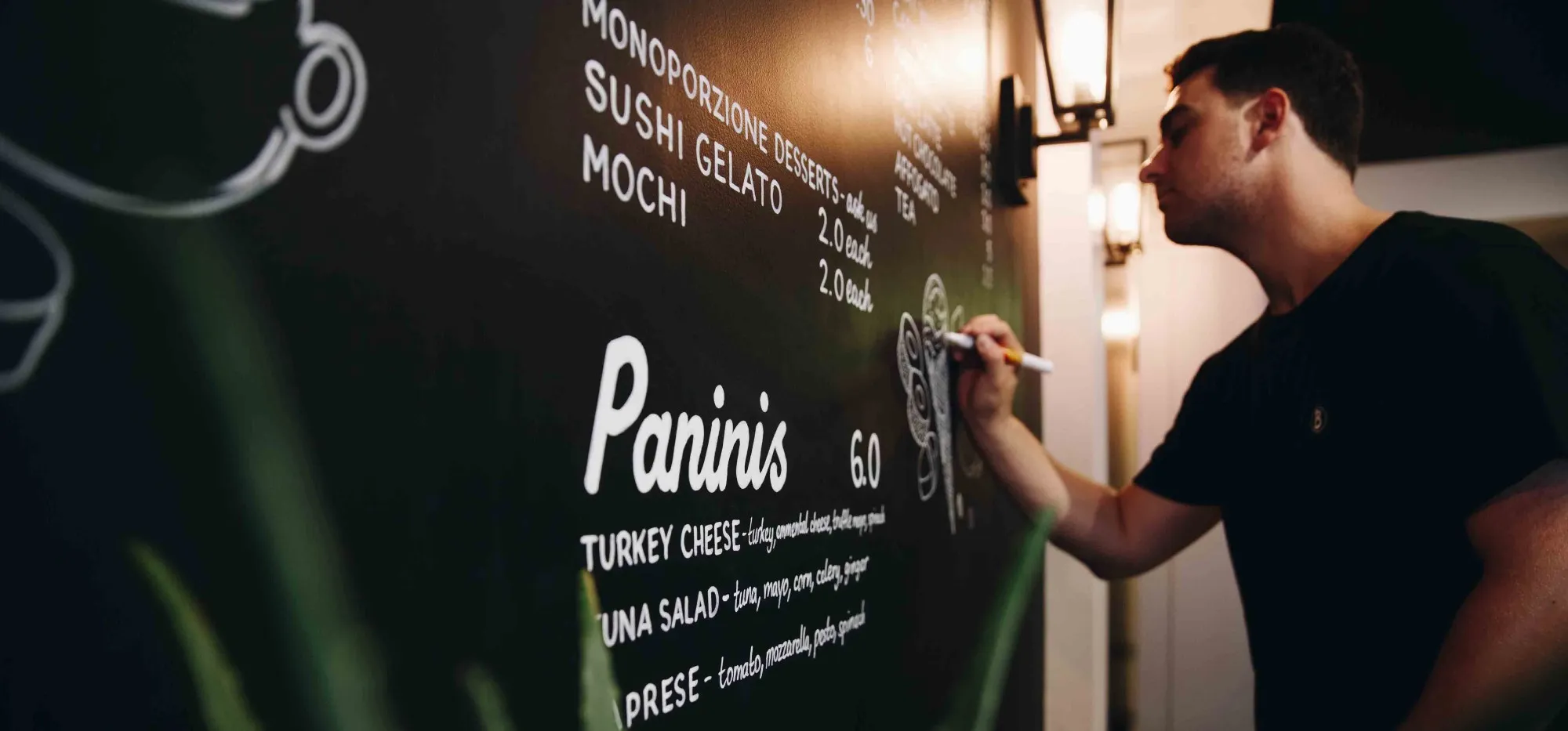 Foundation student turns graphic talent into blackboard business
