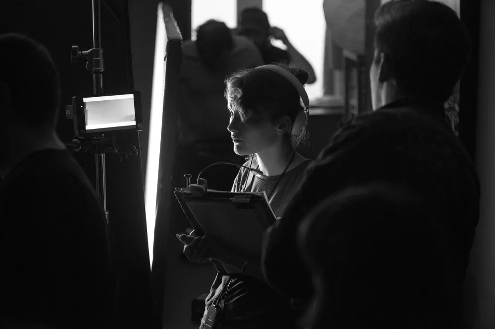 Script supervisor and UCA graduate Lucy Noble on set