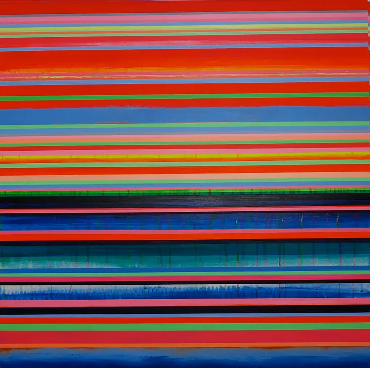Colin Drysdale, line painting
