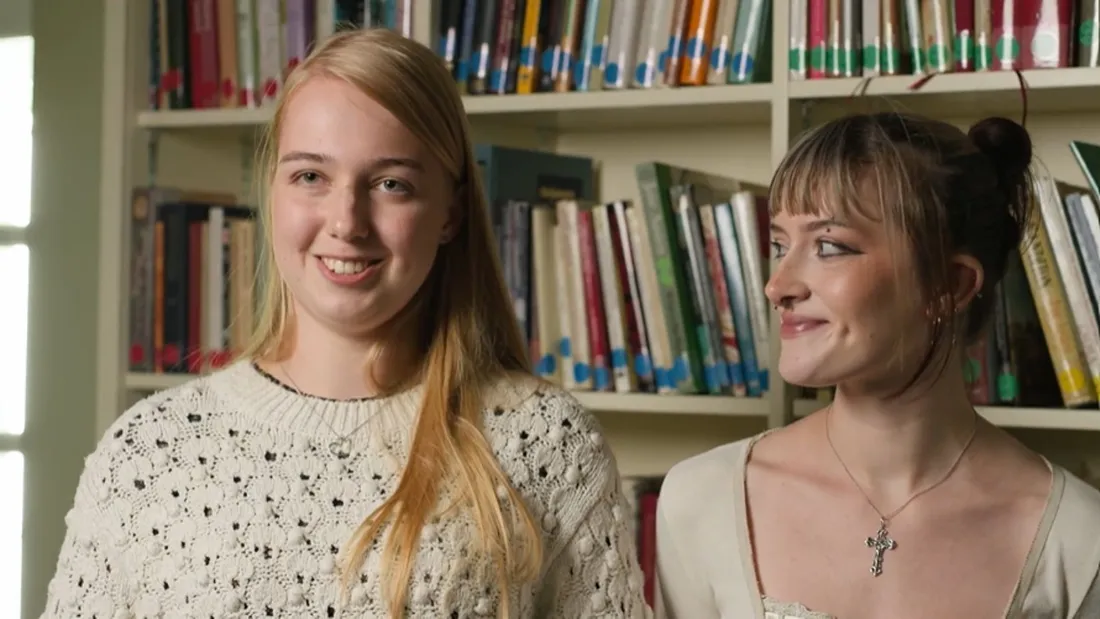 Chloe and Milo, BA Games Art graduates from UCA.