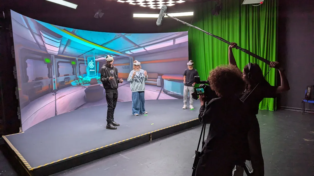 games user testing on set