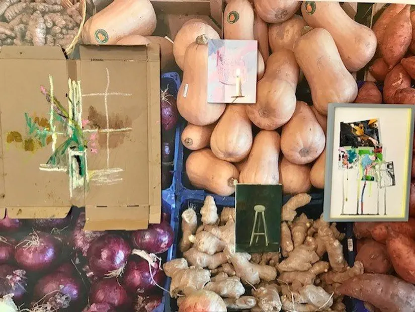 Inside the exhibition 'And One Day the Apple Fell'
