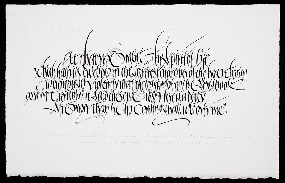 Page from the manuscript diary ‘The Book of Hours for the Vernal Equinox’. Ewan Clayton, 2004. © Ewan Clayton / Crafts Study Centre (2004.29.4)