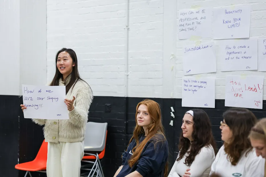 Students present work at the Improbable workshop
